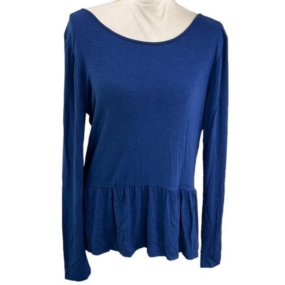 Southern Tide Blue Long Sleeve Stretch Nautical Ruffle Preppy Shirt SZ M - Picture 5 of 10